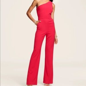 Ramy Brook Gabriela pink one shoulder jumpsuit
